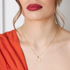 papatya figürlü kolye