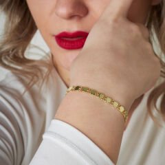 çınar ağacı yaprağı bileziği