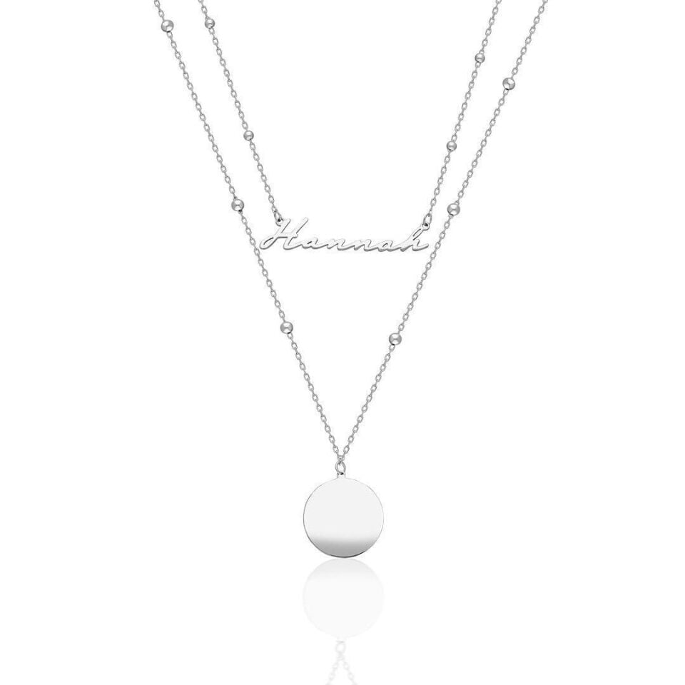 isim kolyesi tabağı vintage isim kolyesi