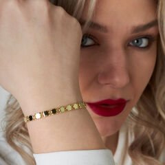 çınar ağacı yaprağı bileziği