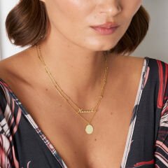 isim kolyesi tabağı vintage isim kolyesi