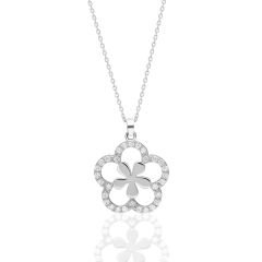 çiçek görünümlü kolye