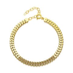 yarım taşlı sivri bilezik