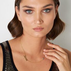 isim kolyesi-nazar-tek isim kolyesi