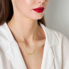 isim kolyesi - kalpli özel isim kolyesi