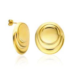 büyük düğme küpeler