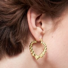 büyük kalp küpe serisi