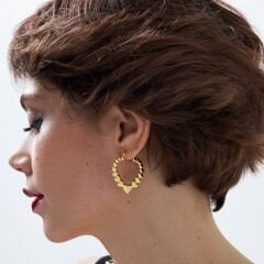 büyük kalp küpe serisi