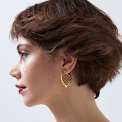 büyük kalp küpe serisi