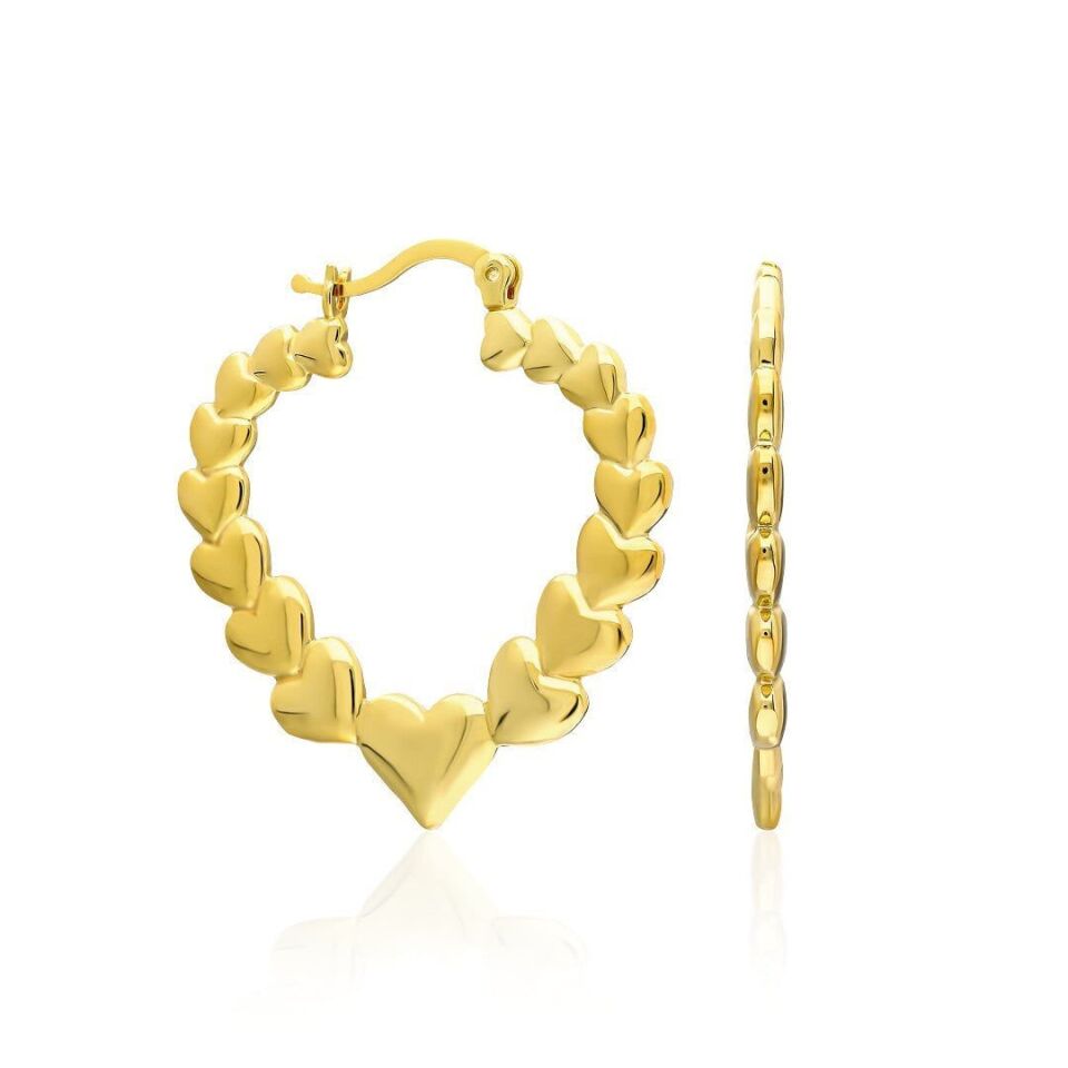 büyük kalp küpe serisi