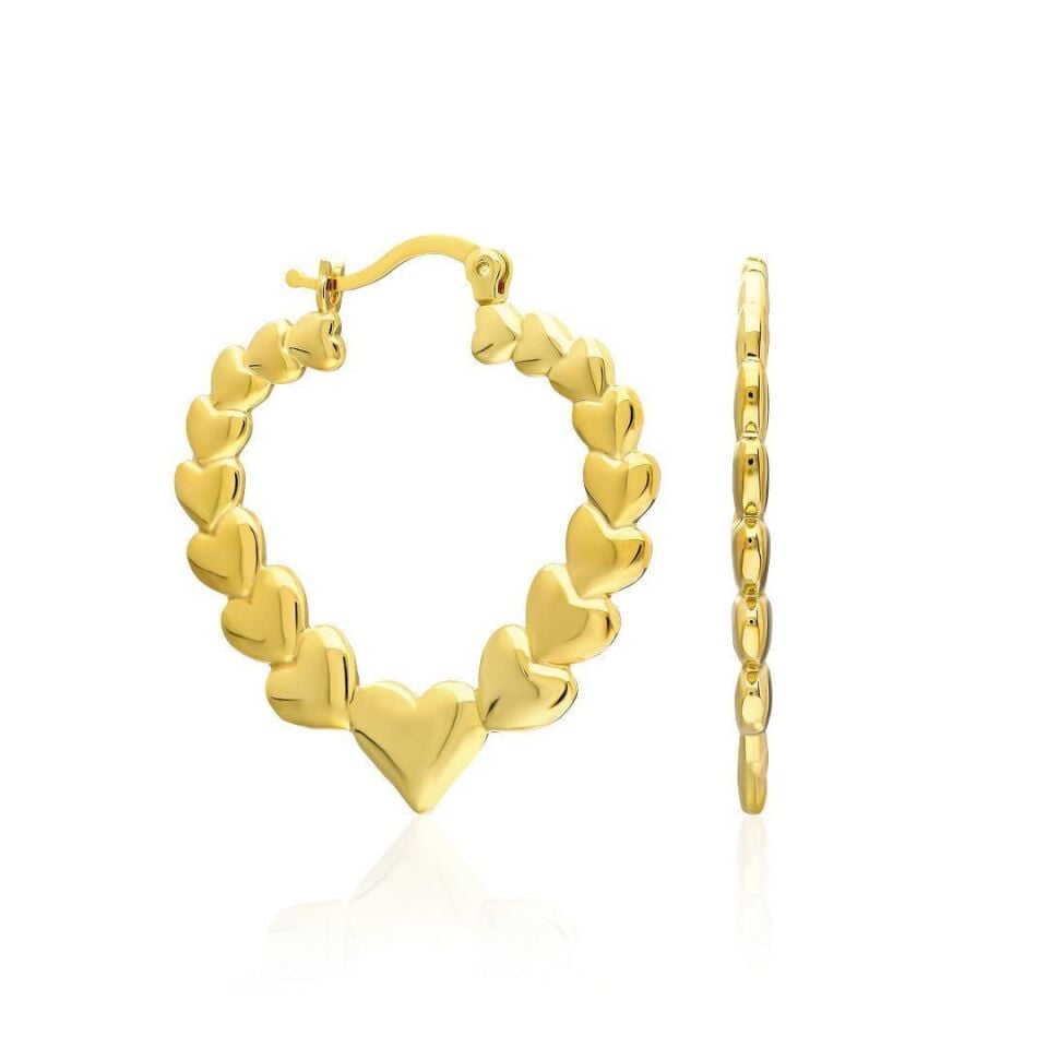 büyük kalp küpe serisi