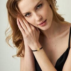 isim bileziği - harfli ip bileklik