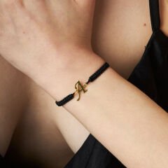 isim bileziği - harfli ip bileklik