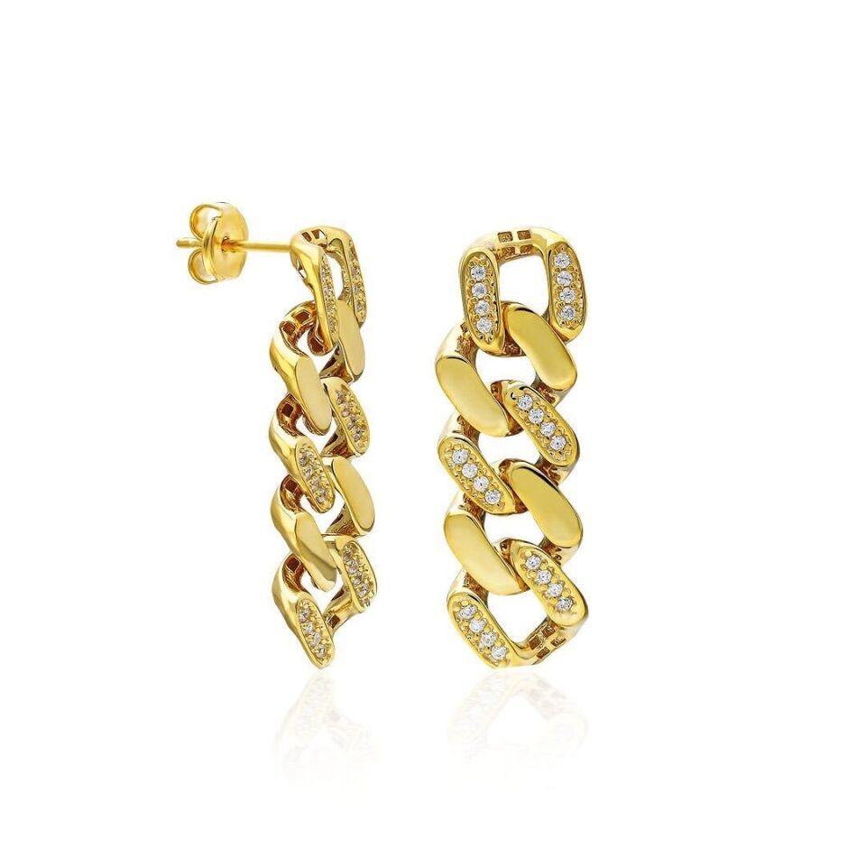 zirkon taşlı gurme küpeler