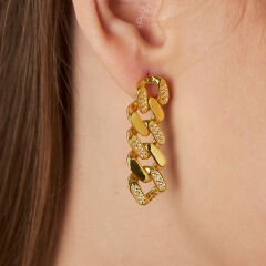 zirkon taşlı gurme küpeler