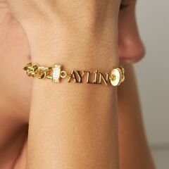 isim bileziği - gurme zincirli isim bileziği