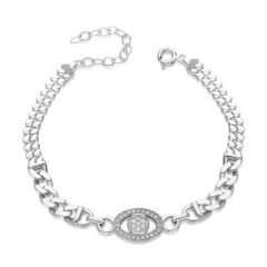 oval taş ve pullu gurme bilezik, model II