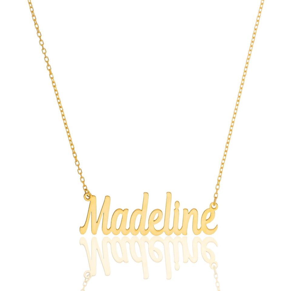 isim kolyesi el yazısıyla yazılmış trend kolye