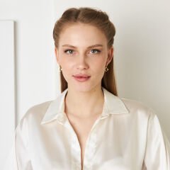 taşlı ay ve yıldız küpeler