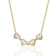 mıknatıslı menteşeli yonca kolyesi