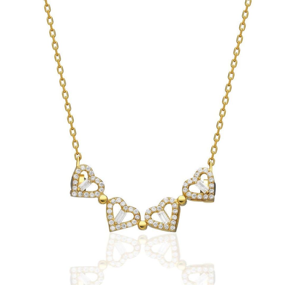 mıknatıslı menteşeli yonca kolyesi