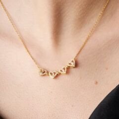 mıknatıslı menteşeli yonca kolyesi