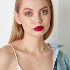 pullu bose göz inci kolye