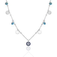 pullu bose göz inci kolye