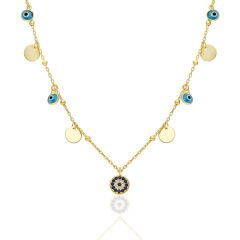 pullu bose göz inci kolye