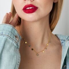 pullu bose göz inci kolye