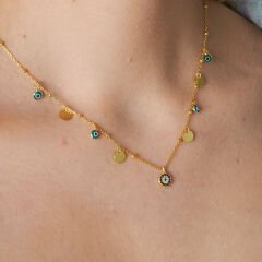 pullu bose göz inci kolye