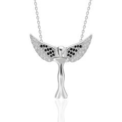 açılış kanatlı melek kolyesi