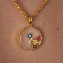 camlı uğurlu tılsım ve uğurlu kolye