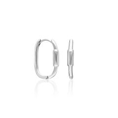 oval-silindirik halka küpeler