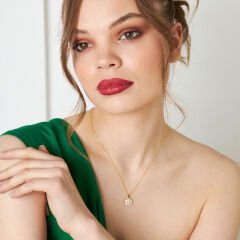 ışıltılı kar tanesi kolyesi