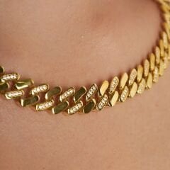 yarı gurme zirkon kolye