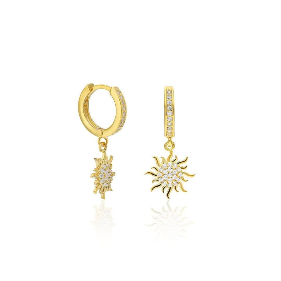 simli güneş küpeleri