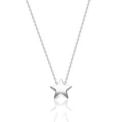 parlak kavisli yıldız kolye