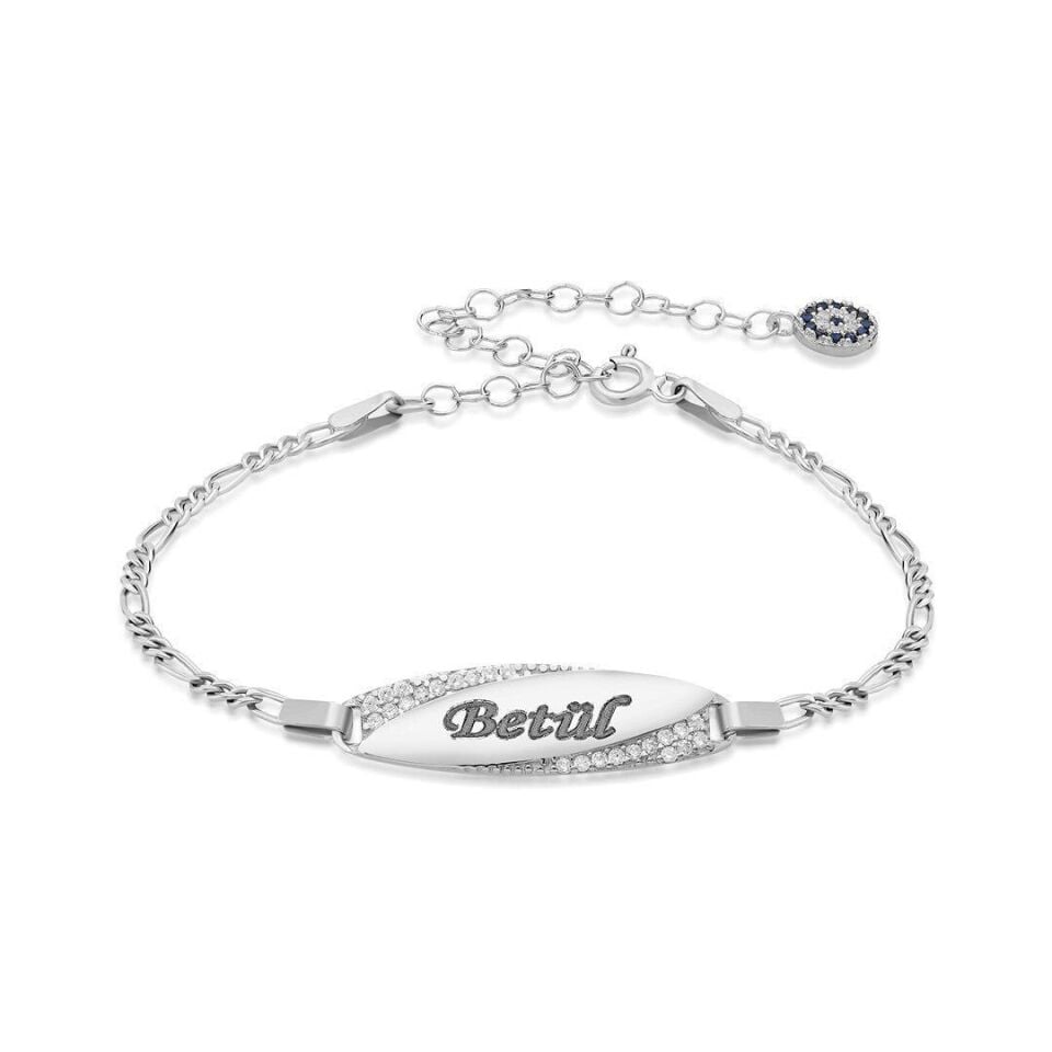 Oval Taş İsim Bebek Etiketi