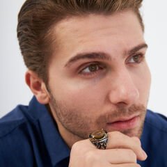 Osmanlı monogramlı yüzük