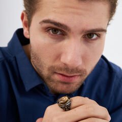 Osmanlı monogramlı yüzük