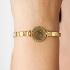 dörtlü-kare-çizgili zincir bileklik