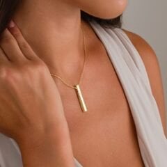 çift ​​taraflı çubuk şeklinde kolye