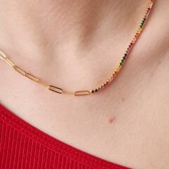 renkli su yolu zincir seti