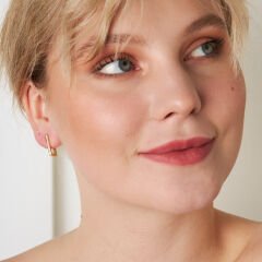 dikdörtgen zirkon taşlı küpeler