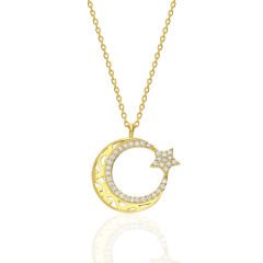 desenli yıldız kolye