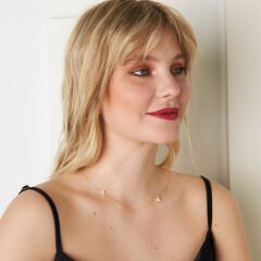 harfli kelebek kolye