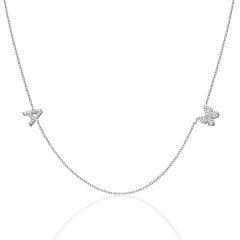 harfli kelebek kolye