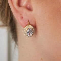 parlak elmaslı küpeler