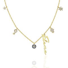 İsim yazılı harfli uğurlu kolye